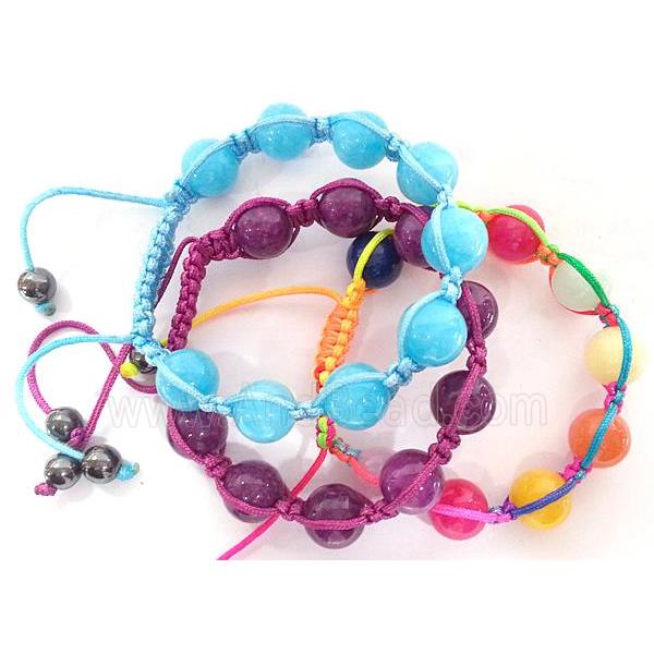 Friendship Bracelets, resizable, mixed color, hand-made