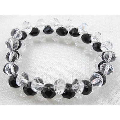 Chinese Crystal Glass Bracelet, stretchy