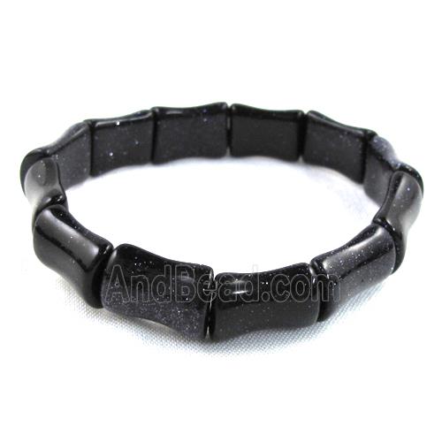 Blue SandStone bracelet, stretchy