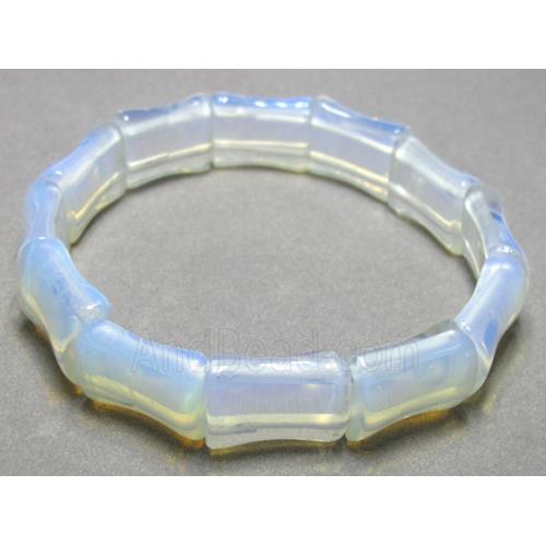 opal stone bracelet, stretchy