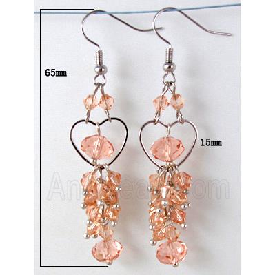 Fashion jewelry Earrings,Chinese Glass Crystal Beads