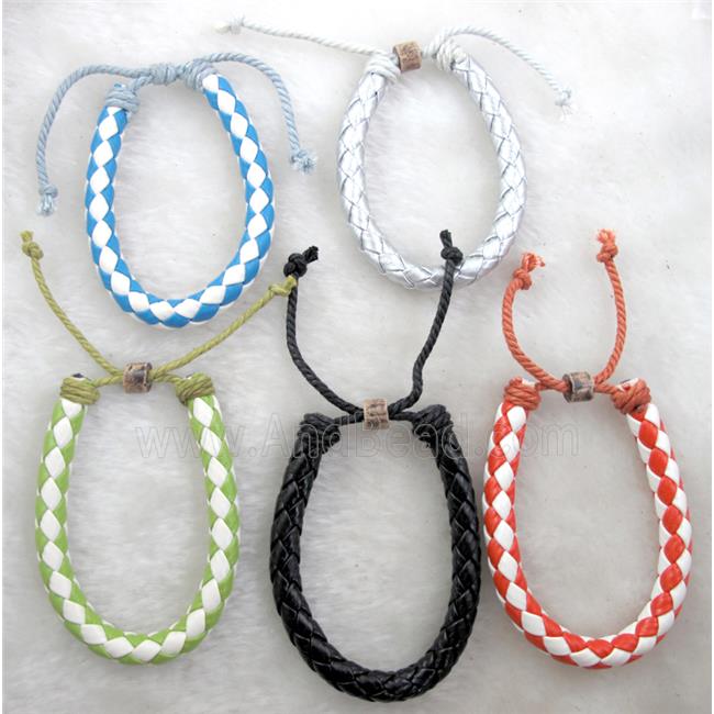 PU Leather Bracelet, mixed