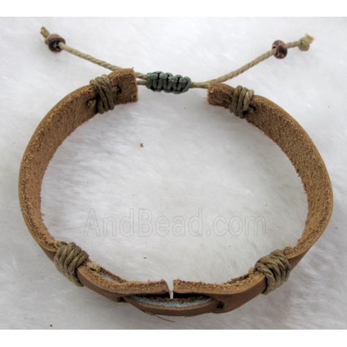 Genuine Leather Bracelet, Mix