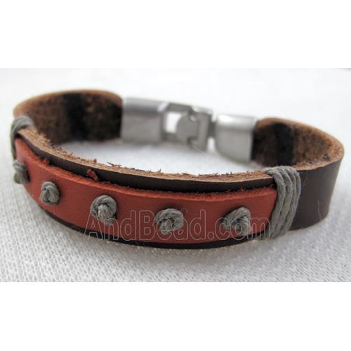 Genuine Leather Bracelet, Mix