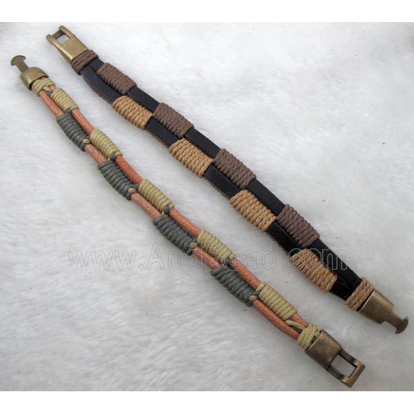 Genuine Leather Bracelet, Mix