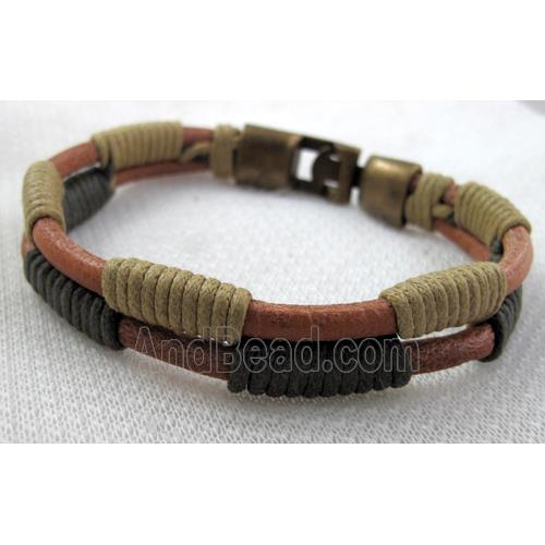 Genuine Leather Bracelet, Mix
