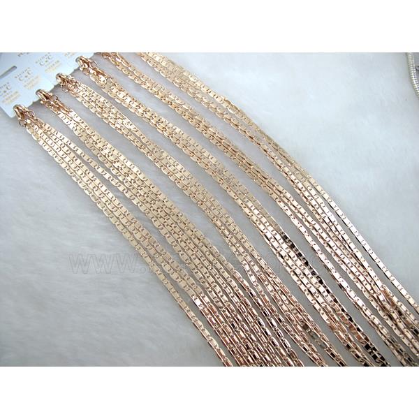 CC-Gold Plated copper necklace, Nickel Free, Lead Free