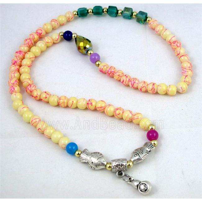 fashion jewelry, glass necklace, bracelet, CCB
