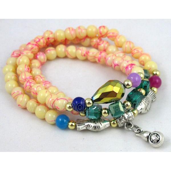fashion jewelry, glass necklace, bracelet, CCB