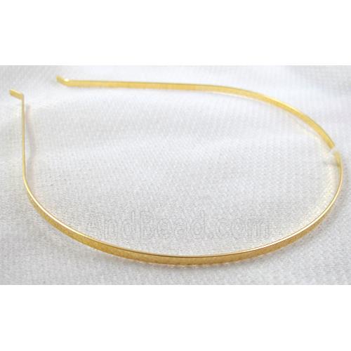 Gold Plated steel Hair Bands, Nickel Free