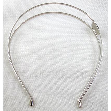 Platinum Plated steel alloy Hair Bands