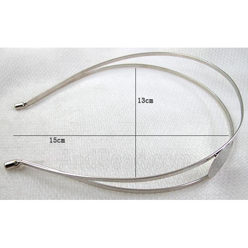 Platinum Plated steel alloy Hair Bands