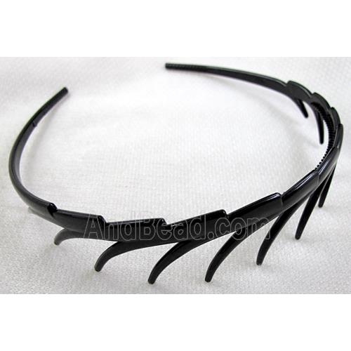 Black Plastic Head Bands
