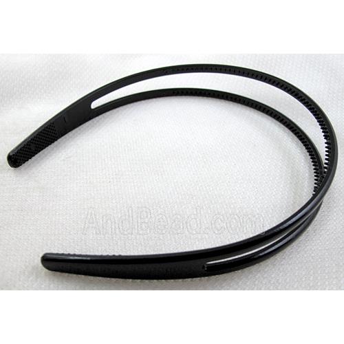 Black Plastic Hair Bands