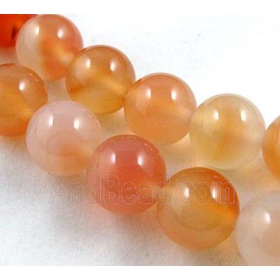 red Agate Stone beads, round