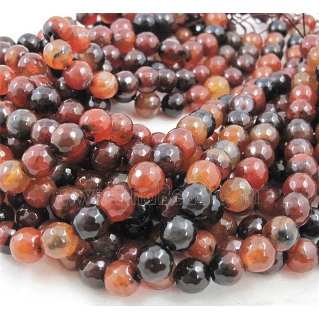 fancy Agate Stone beads, faceted round