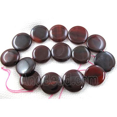Agate stone beads, coin round