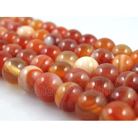 round stripe Agate Beads