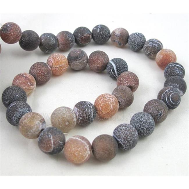 Crackle Agate Round Beads