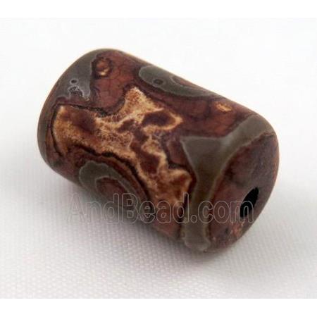 natural tibetan Dzi beads, tube