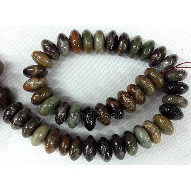 coffee Agate beads, rondelle