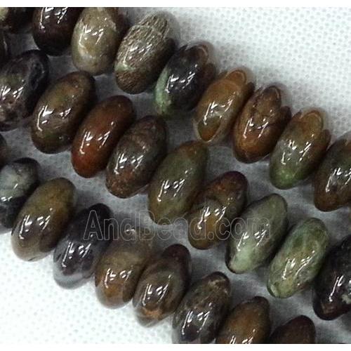 coffee Agate beads, rondelle