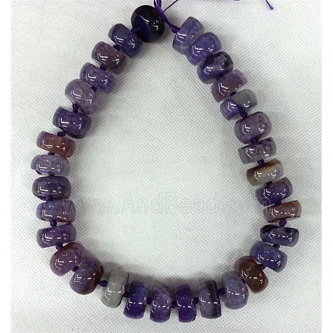 purple Agate heishi beads