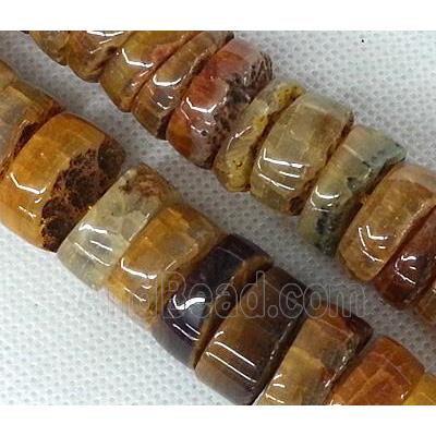 yellow Agate heishi beads