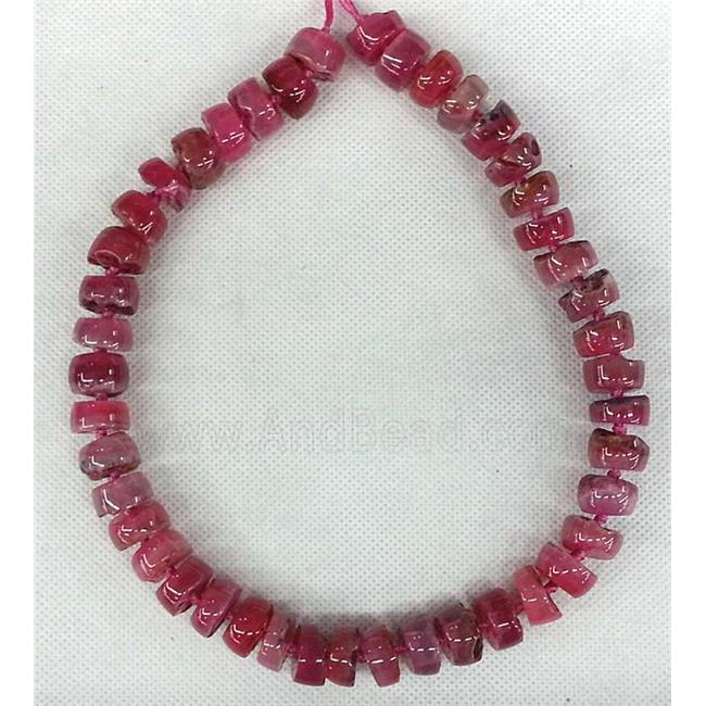 pink Agate heishi beads