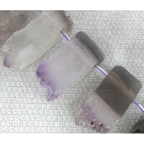 amethyst beads, druzy cluster, slab