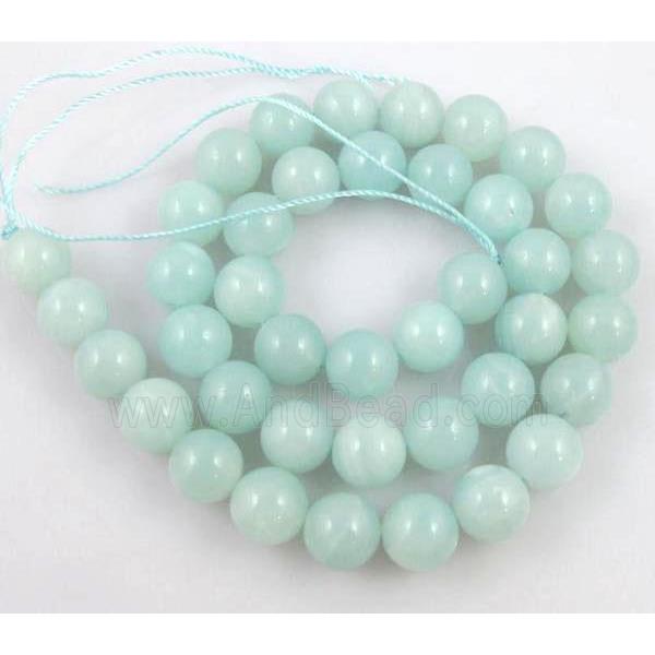 round Amazonite Stone Bead, grade A