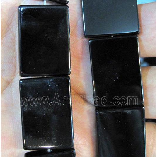natural onyx bead, rectangle, A-grade