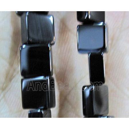 natural onyx bead, square, A-grade