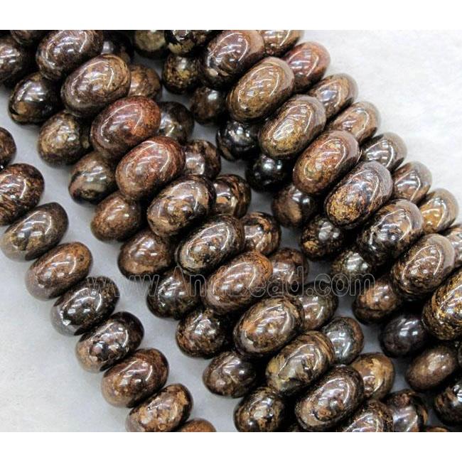 Bronzite Stone Beads, rondelle