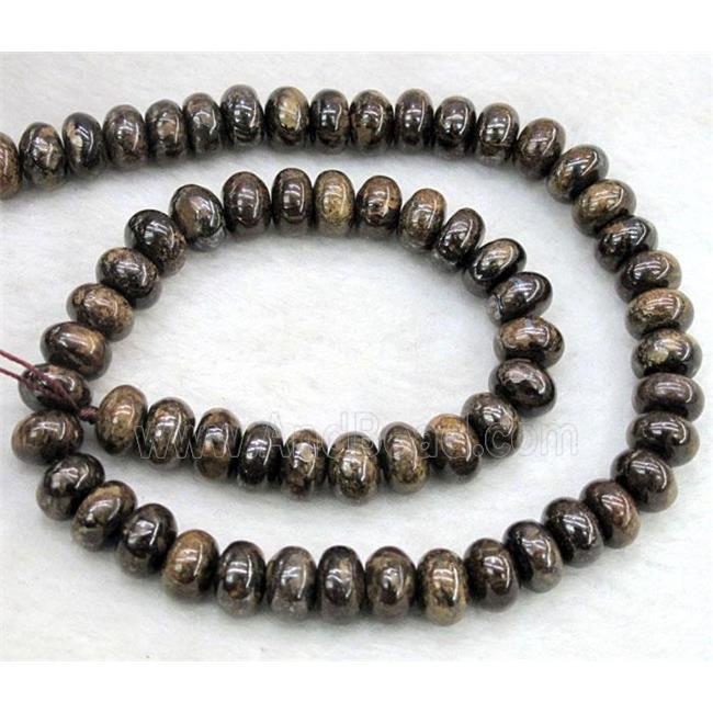 Bronzite Stone Beads, rondelle