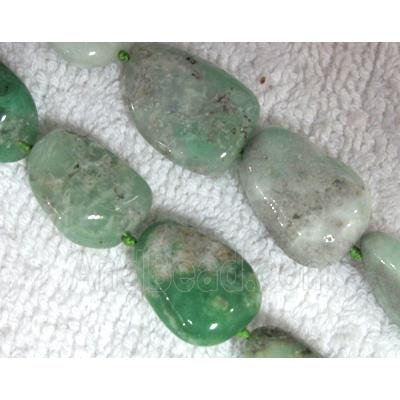 natural Chrysoprase bead, freeform