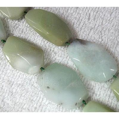 natural Chrysoprase bead, freeform