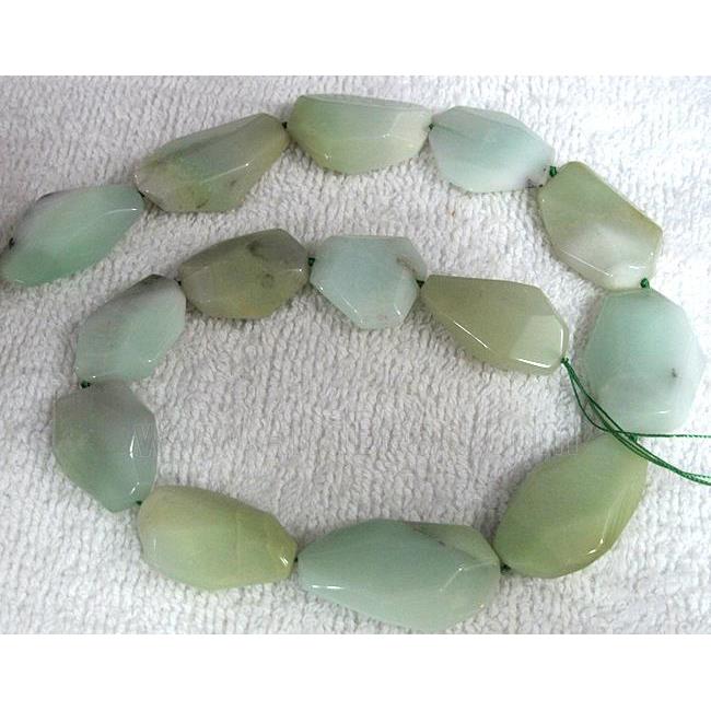 natural Chrysoprase bead, freeform