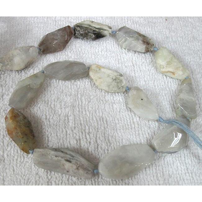 aqua jasper bead, freeform