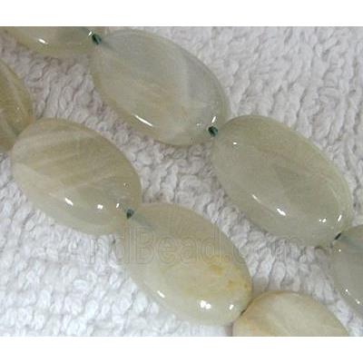 Natural silver moonstone bead, freeform
