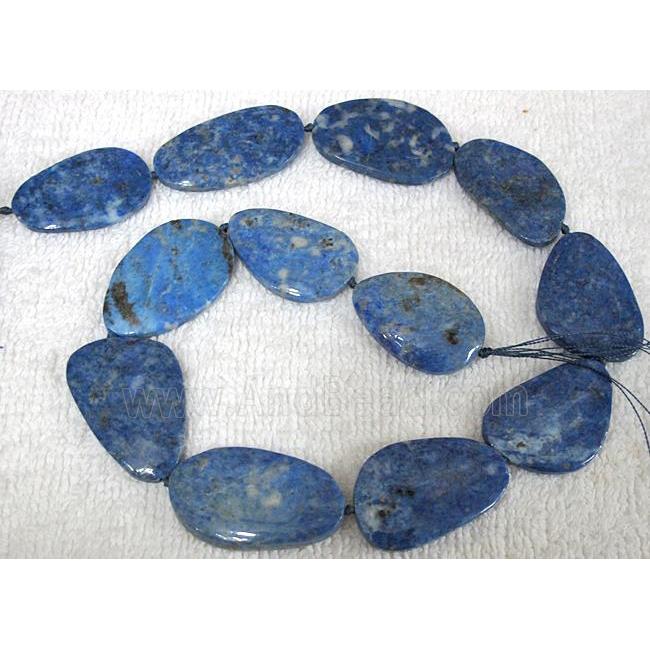 Natural lapis lazuli bead, freeform