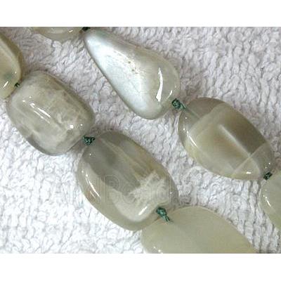 Natural moonstone bead, freeform
