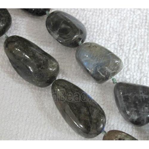 Natural Labradorite bead, freeform