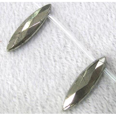 natural Pyrite Beads, horse eye