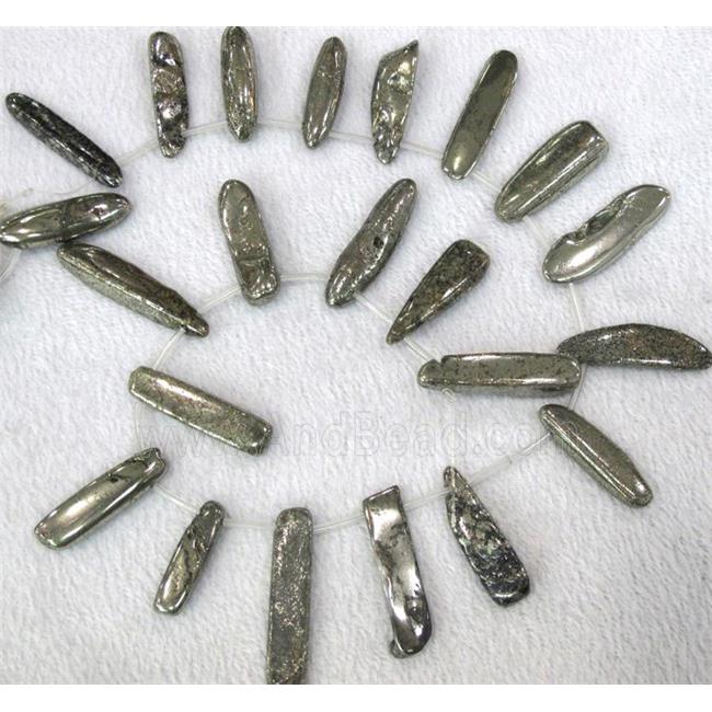 natural Pyrite Beads, freeform