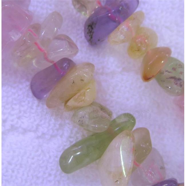 mixed gemstone beads, freeform