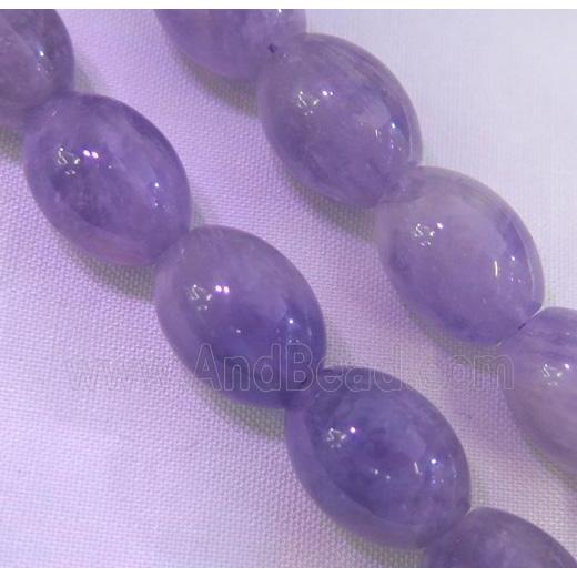 purple chrysoprase beads, barrel