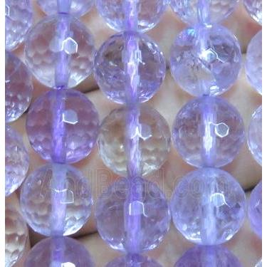 Ametrine beads, faceted round, A grade