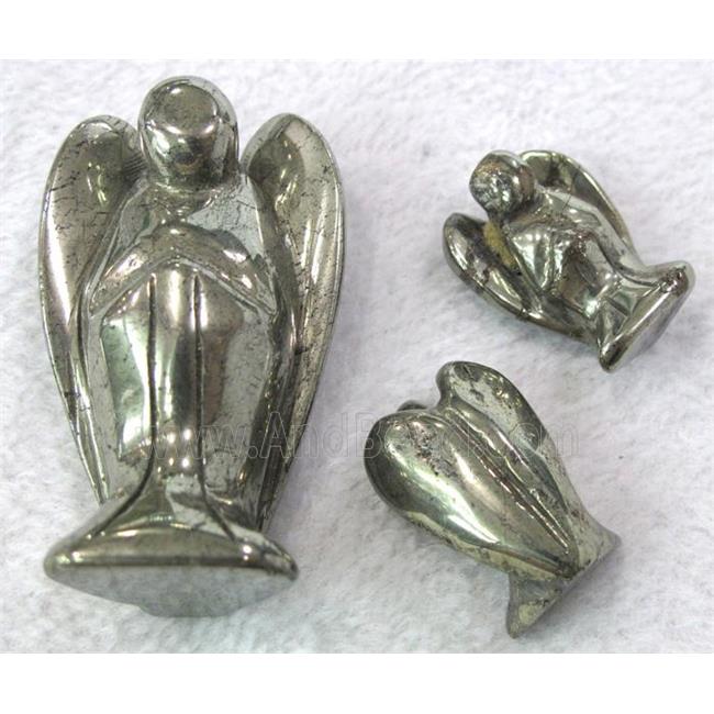 Natural Pyrite Angel
