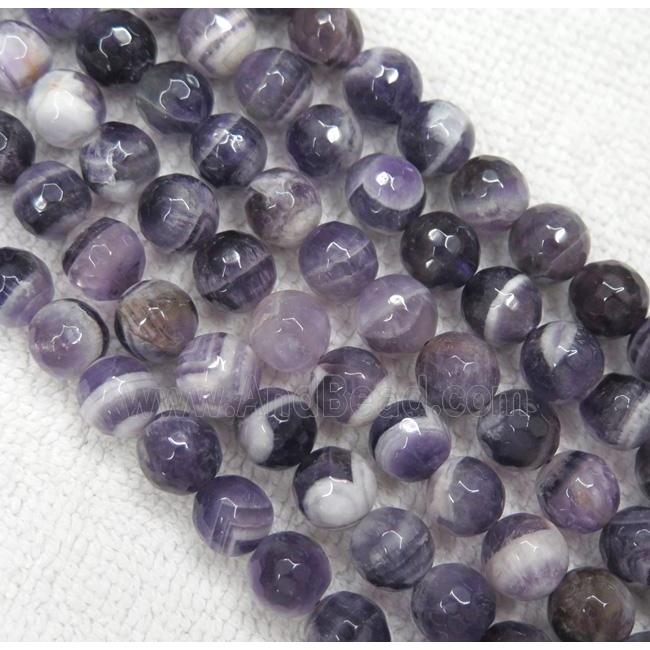 amethyst beads. faceted round